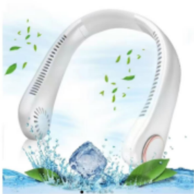 Color Random  Portable Neck Fan,Hands-Free Bladeless Neck Air Fan With 3 Speeds Adjustment 78 Air Outlet 360 Free Rotation, USB Rechargeable Neck (Option: Color Random)